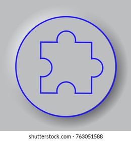 puzzle icon  for Internet icon and application icon. Vector eps 10.