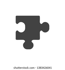 Puzzle icon isolated on white background