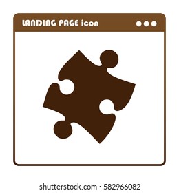 puzzle, icon for the landing page