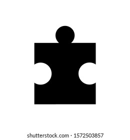 Puzzle icon, logo isolated on white background
