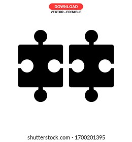 puzzle icon or logo isolated sign symbol vector illustration - high quality black style vector icons
