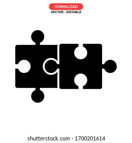 puzzle icon or logo isolated sign symbol vector illustration - high quality black style vector icons
