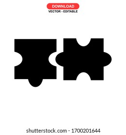 puzzle icon or logo isolated sign symbol vector illustration - high quality black style vector icons
