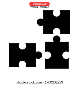 puzzle icon or logo isolated sign symbol vector illustration - high quality black style vector icons
