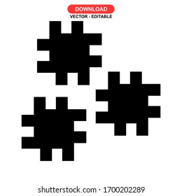 puzzle icon or logo isolated sign symbol vector illustration - high quality black style vector icons
