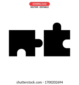 puzzle icon or logo isolated sign symbol vector illustration - high quality black style vector icons
