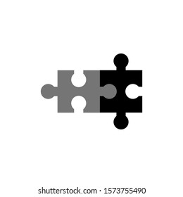 puzzle icon logo template, puzzle vector element