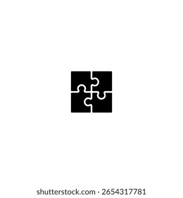 Diseño de Vector de logotipo de icono de rompecabezas.