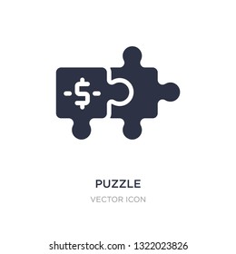 puzzle icon on white background. Simple element illustration from Digital economy concept. puzzle sign icon symbol design.