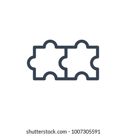 puzzle icon outline