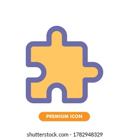 paquete de iconos de rompecabezas aislado en fondo blanco. para el diseño de su sitio web, logotipo, aplicación, interfaz de usuario. Ilustración gráfica vectorial y trazo editable. EPS 10.