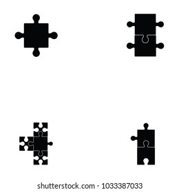 puzzle icon set