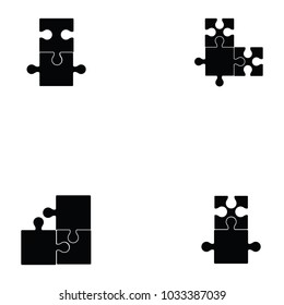 puzzle icon set