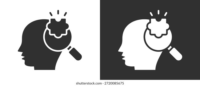 Conjunto de iconos de rompecabezas Colección de Vector aislada en blanco y negro