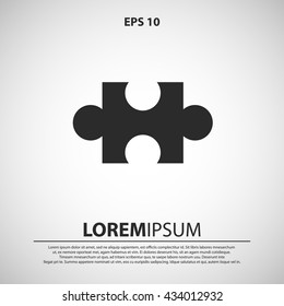 puzzle icon. puzzle sign