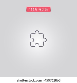 puzzle icon. puzzle sign