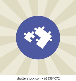 puzzle icon. sign design. background