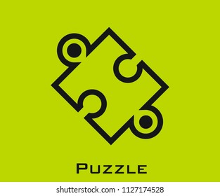 Puzzle icon signs