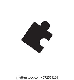 Puzzle icon. Simple illustration.