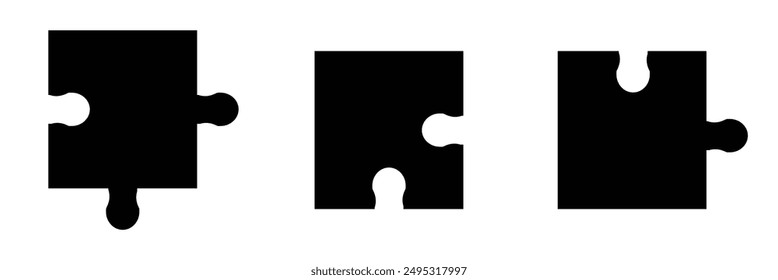 Puzzle icon. Simple illustration of puzzle vector icon for web design on isolated background .Vector illustration.