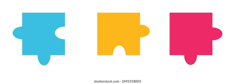 Puzzle icon. Simple illustration of puzzle vector icon for web design on isolated background .Vector illustration.