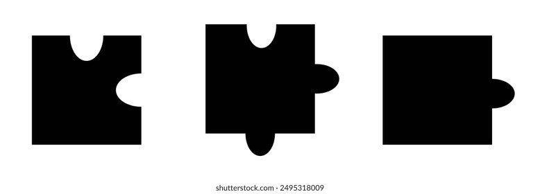 Puzzle icon. Simple illustration of puzzle vector icon for web design on isolated background .Vector illustration.