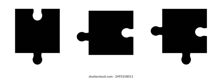 Puzzle icon. Simple illustration of puzzle vector icon for web design on isolated background .Vector illustration.