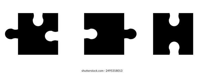 Puzzle icon. Simple illustration of puzzle vector icon for web design on isolated background .Vector illustration.