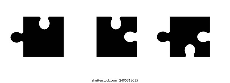 Puzzle icon. Simple illustration of puzzle vector icon for web design on isolated background .Vector illustration.