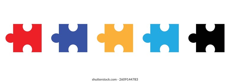 Puzzle icon. Simple illustration of puzzle vector icon for web design on isolated background .Vector illustration. EPS 10 .