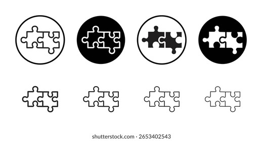 Puzzle-Symbol einfaches, vektorisoliertes Symbol