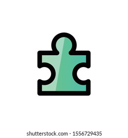 Puzzle Icon , Solution Logo, Education & School Symbol .