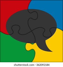 puzzle icon speak