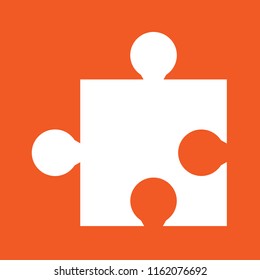 Puzzle icon, stock vector illustration, EPS10. 