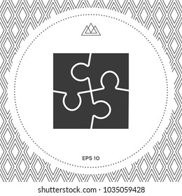 Puzzle icon symbol