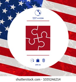 Puzzle icon symbol