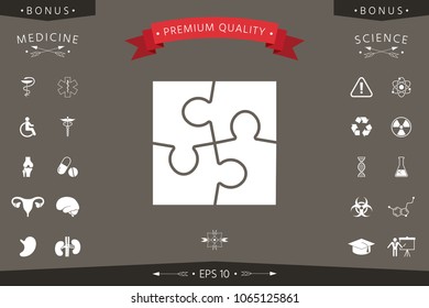 Puzzle icon symbol