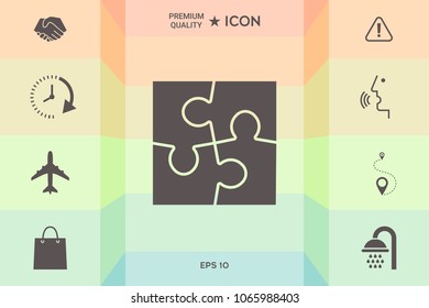 Puzzle icon symbol