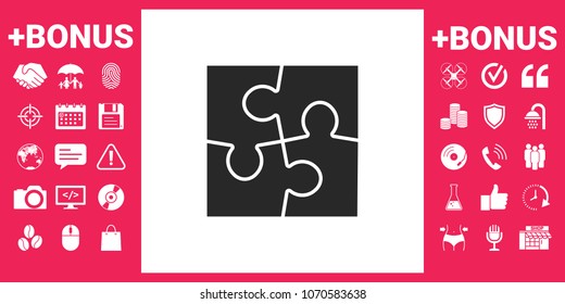 Puzzle icon symbol