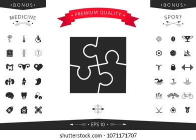 Puzzle icon symbol