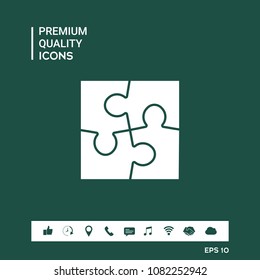 Puzzle icon symbol