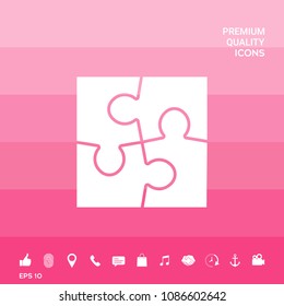 Puzzle icon symbol