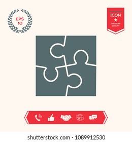 Puzzle icon symbol