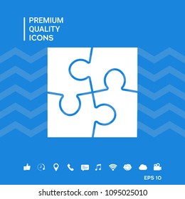 Puzzle icon symbol