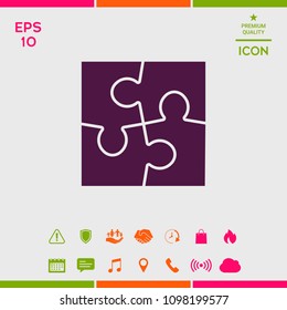 Puzzle icon symbol