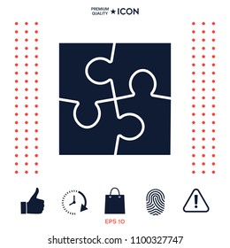 Puzzle icon symbol