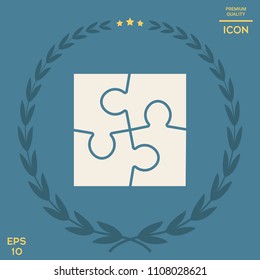 Puzzle icon symbol