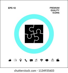 Puzzle icon symbol