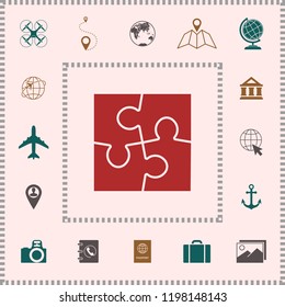 Puzzle icon symbol