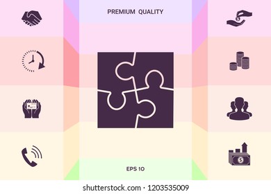 Puzzle icon symbol